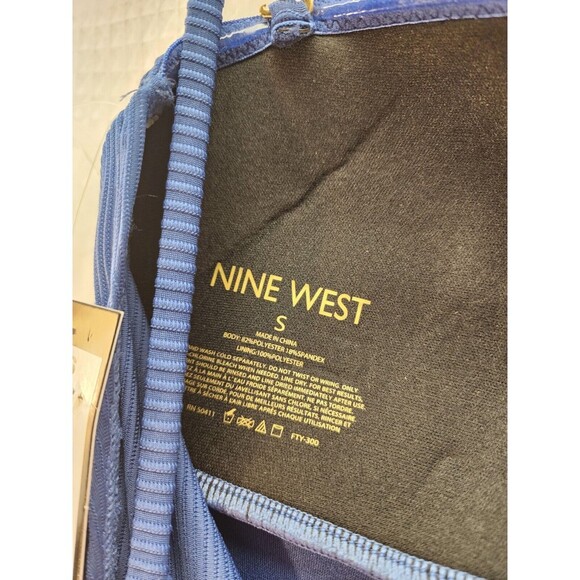 Nine West Tankini Womens Size Small Bathingsuit Top Pad Unwired Attachable Strap - Picture 6 of 7